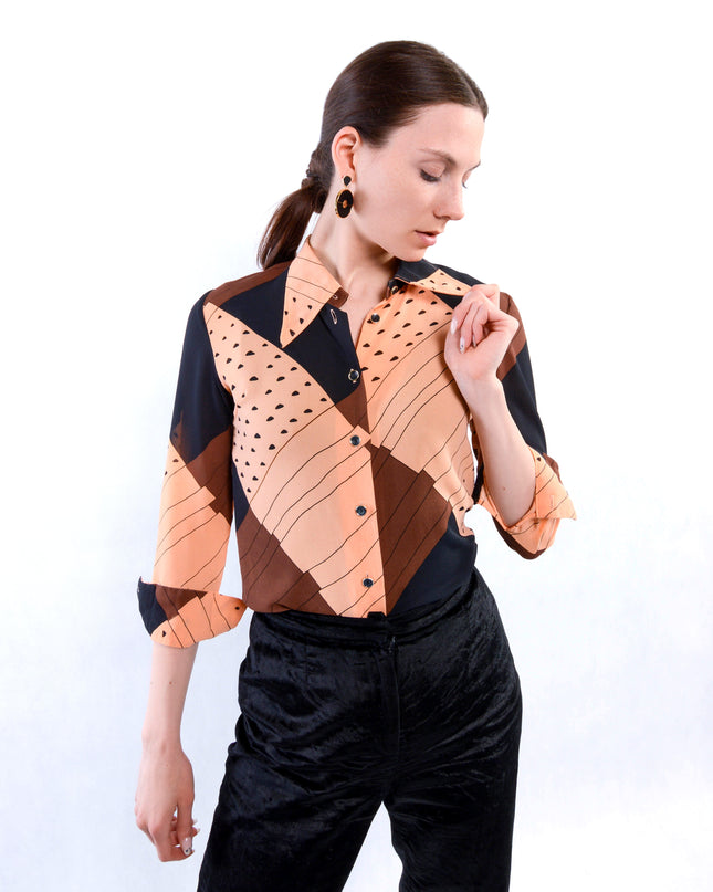 Vintage-Bluse – transparent