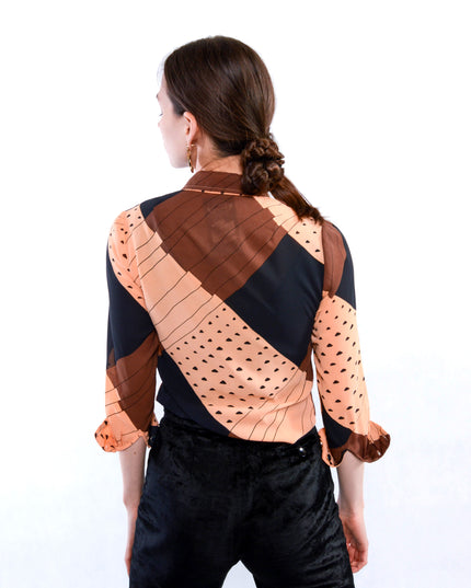 Vintage-Bluse – transparent