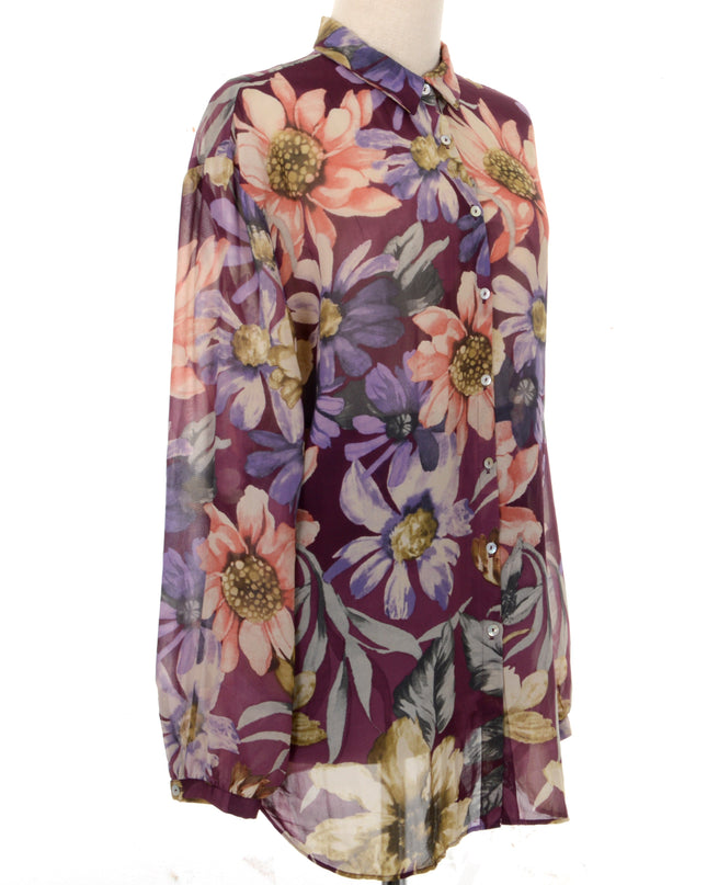 Vintage-Bluse - Echinacea