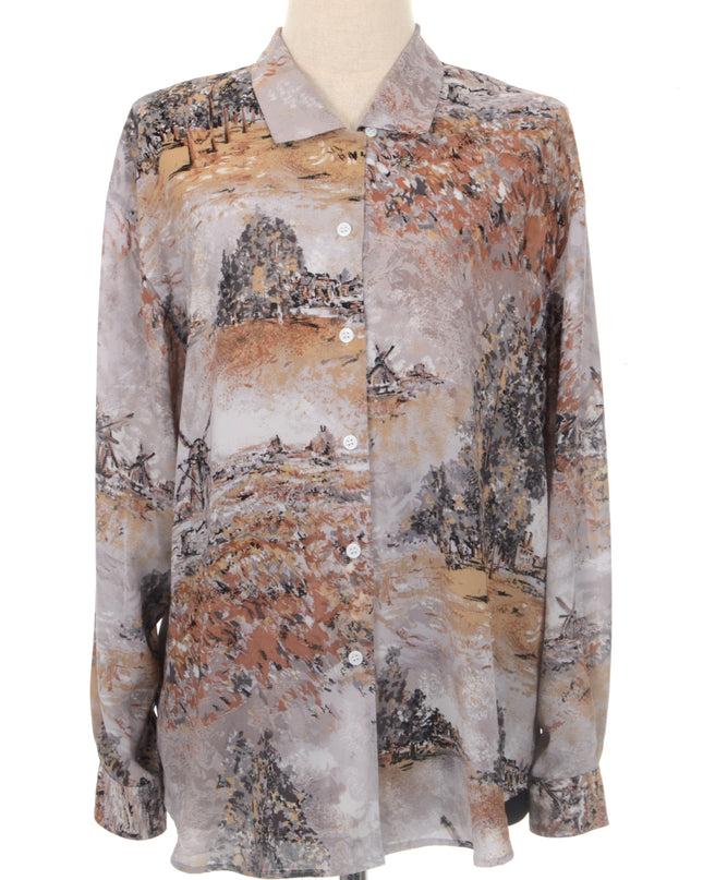 Vintage-Bluse – Landschaft