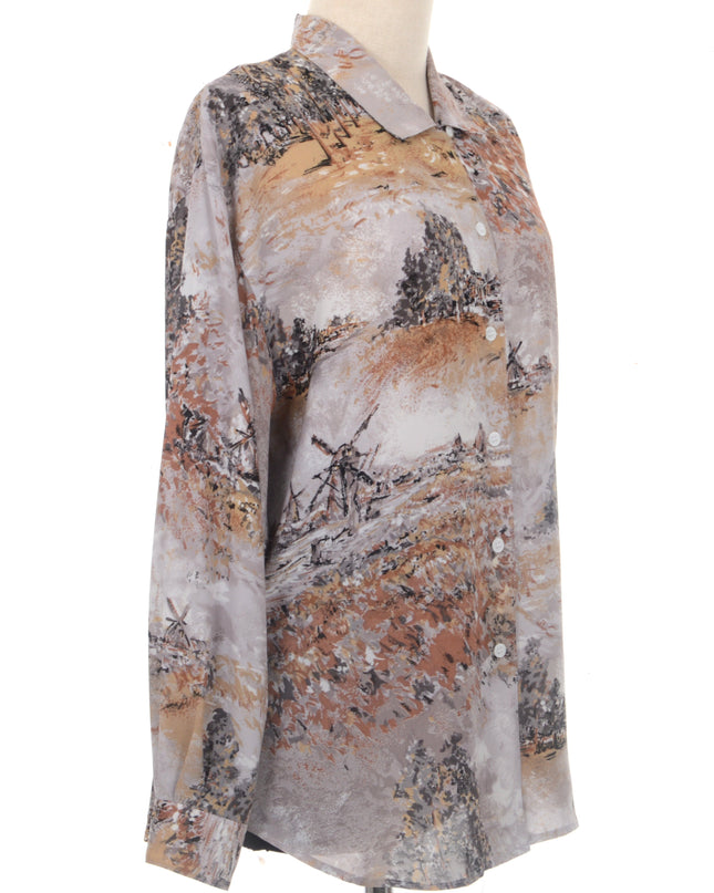 Vintage-Bluse – Landschaft