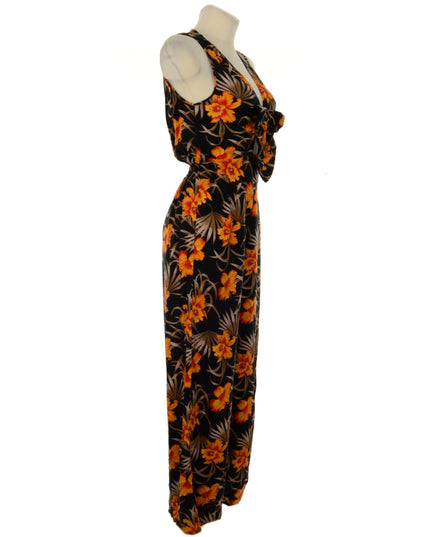 Vintage-Overall – Blumenmuster