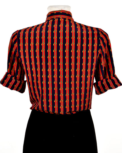 Vintage-Bluse - Hufeisen