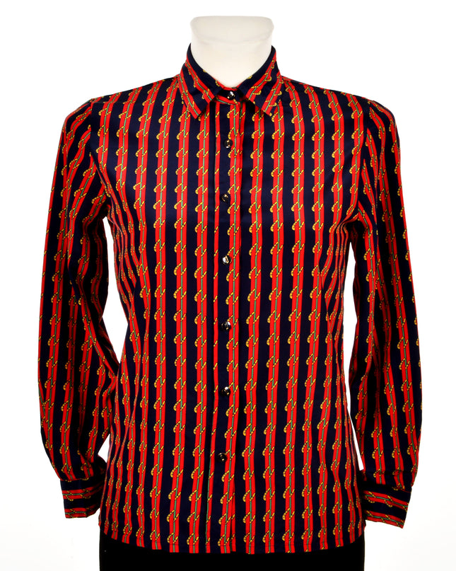 Vintage-Bluse - Hufeisen