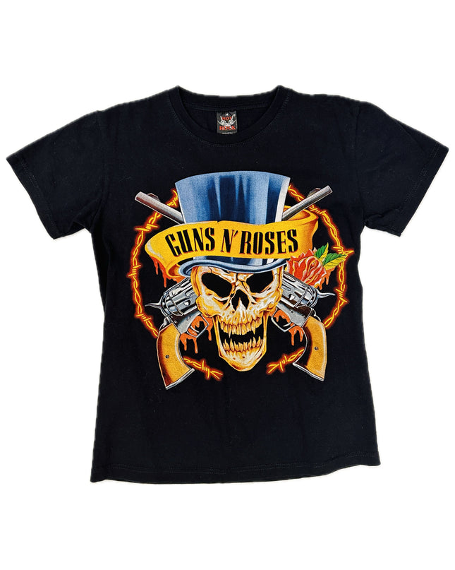 Vintage Guns N' Roses T-Shirt in Schwarz für Damen und Herren