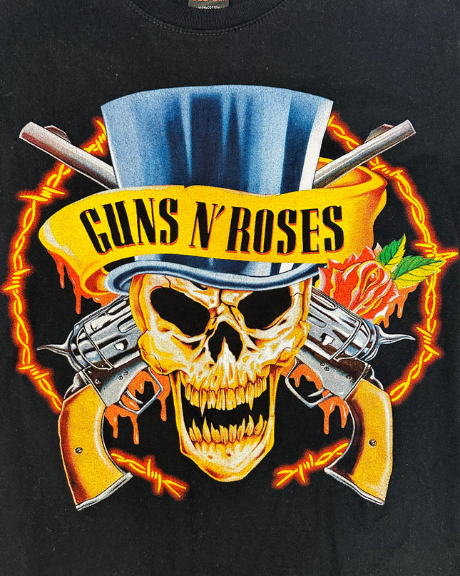 Vintage Guns N' Roses T-Shirt in Schwarz für Damen und Herren