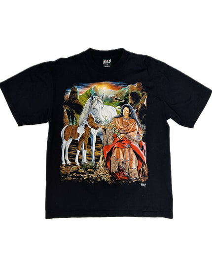 Vintage Indian Woman Feeding Foal T-Shirt for All