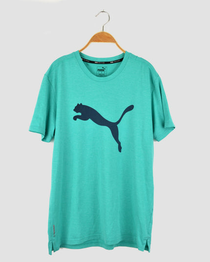 Vintage-T-Shirt – Puma | Mintgrün | Herren, Damen