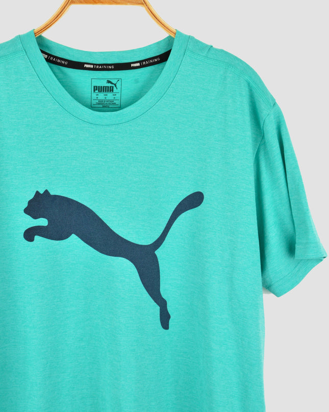 Vintage-T-Shirt – Puma | Mintgrün | Herren, Damen