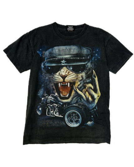 Vintage Rock Cat T-Shirt für Damen und Herren