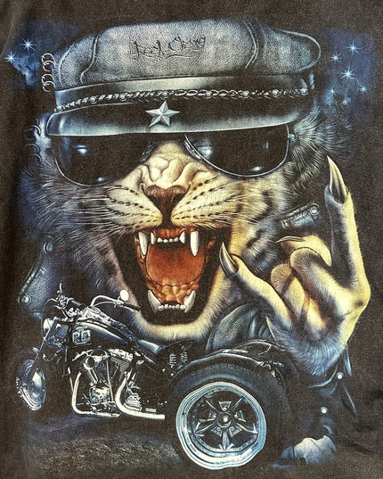 Vintage Rock Cat T-Shirt für Damen und Herren