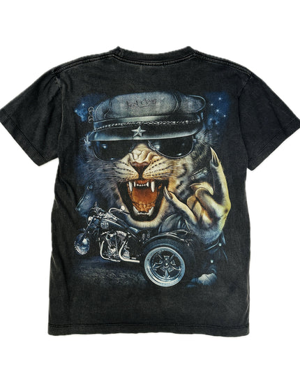 Vintage Rock Cat T-Shirt für Damen und Herren