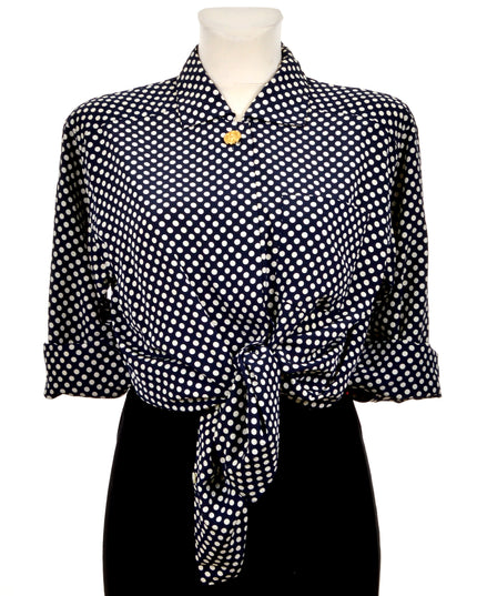 Vintage-Bluse – Polka Dots