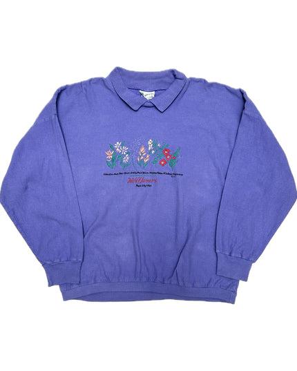 Vintage-Pullover mit Wildblumenmuster – Festtagskollektion für alle