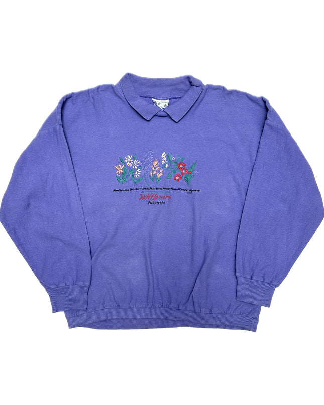 Vintage-Pullover mit Wildblumenmuster – Festtagskollektion für alle