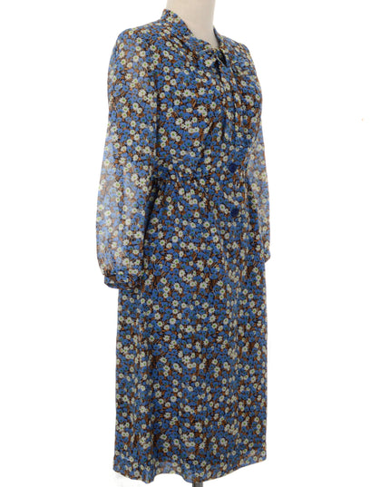 Blue Floral Vintage Dress
