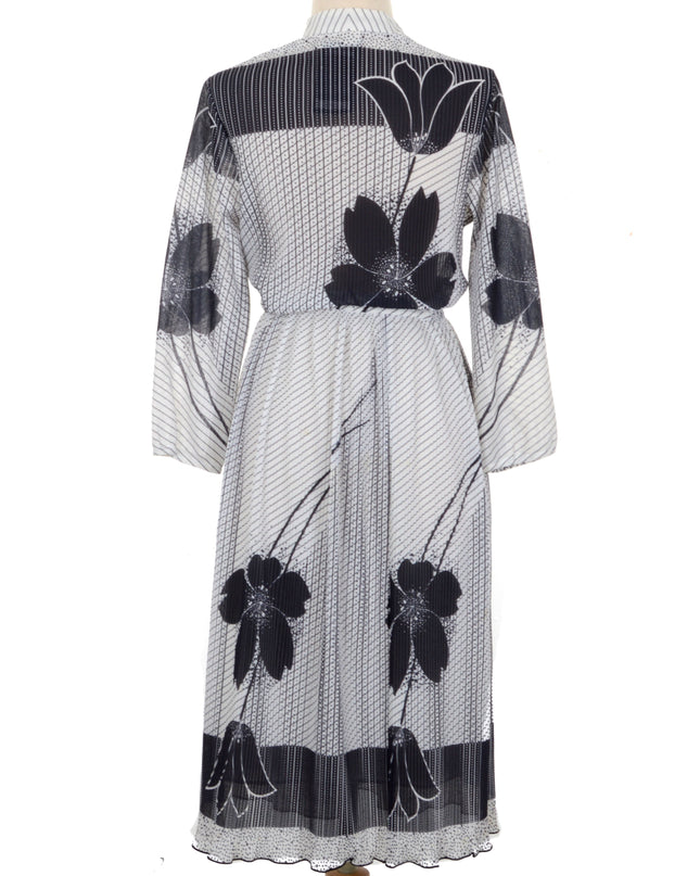 Vintage-Kleid - Plissee