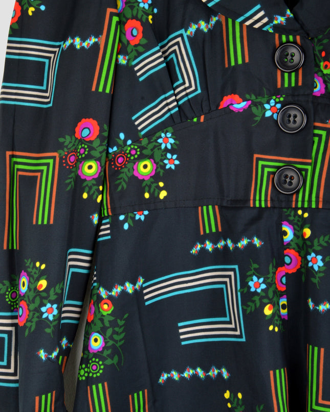 Vintage-Kleid - Linien