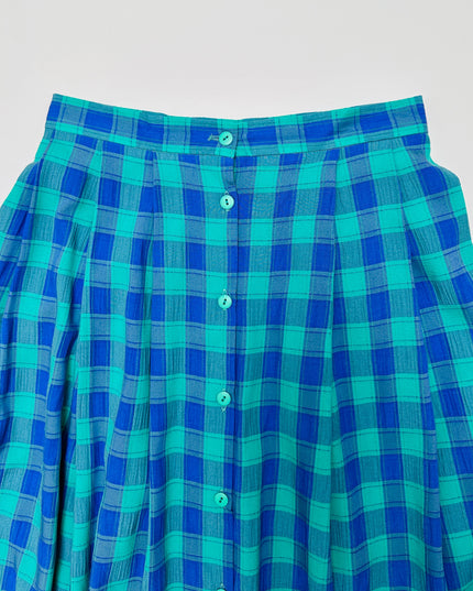 Vintage-Rock – Kariert, blau | Zeitloses Kleid für alle Anlässe