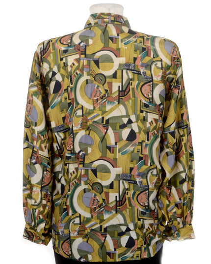 Vintage-Bluse - Grün