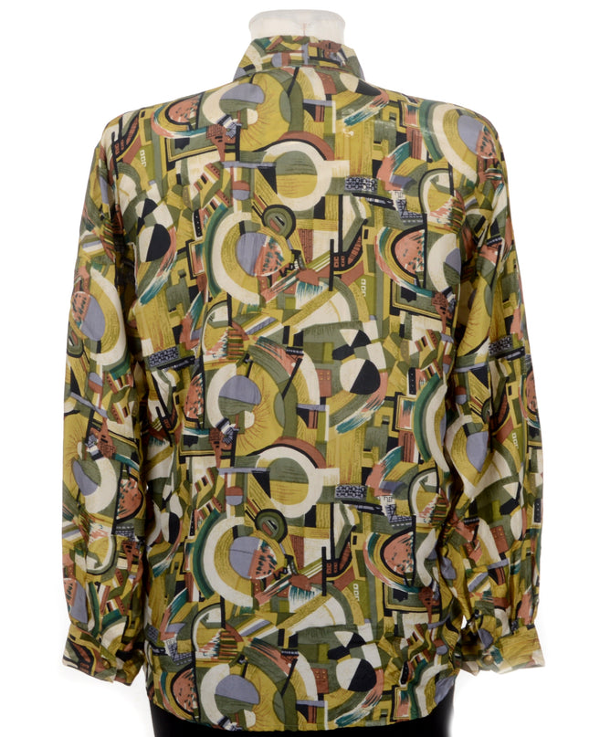 Vintage-Bluse - Grün