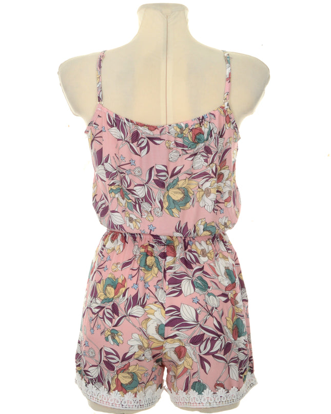 Pink Floral Romper