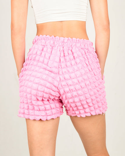 Waffelshorts – Rosa | Gemütliche Loungewear für Zuhause