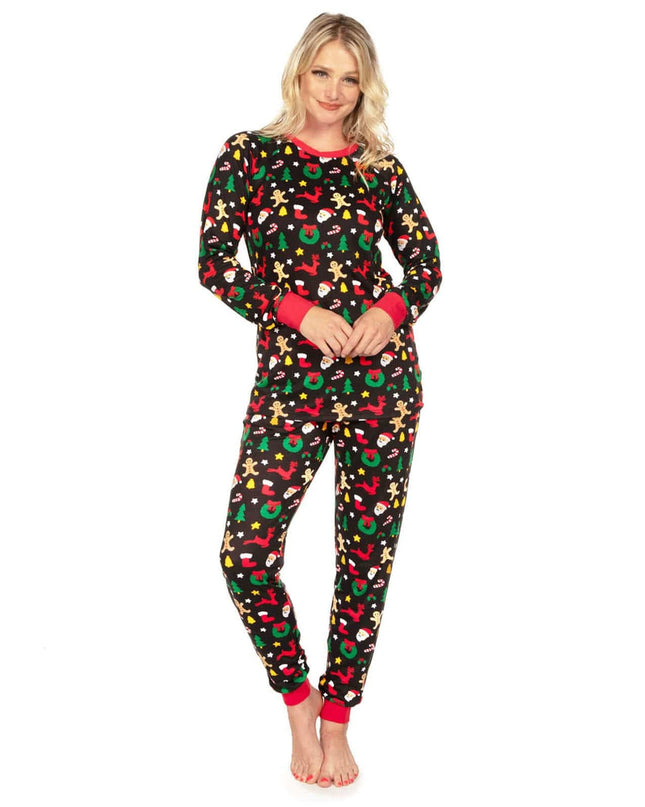 Women's Cookie Cutter Crew Neck Pajama Set