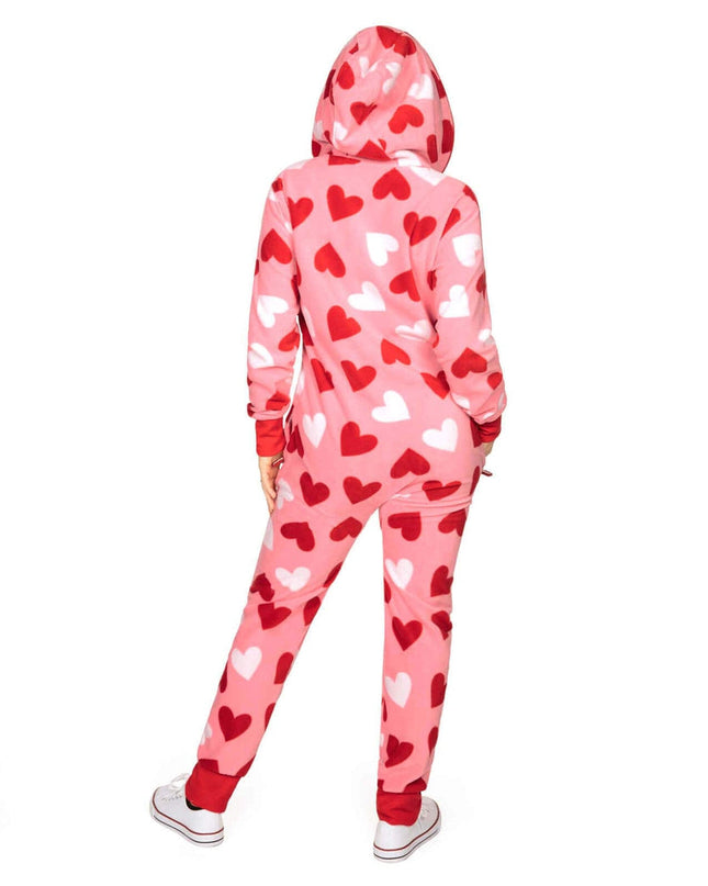 Women's Full Hearts Jumpsuit