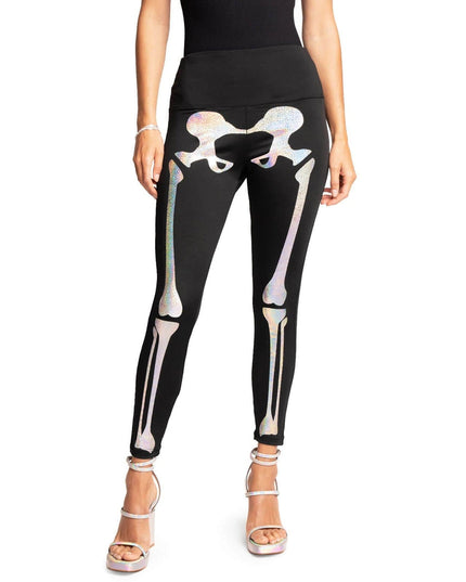 Shimmer Skeleton High Waisted Leggings