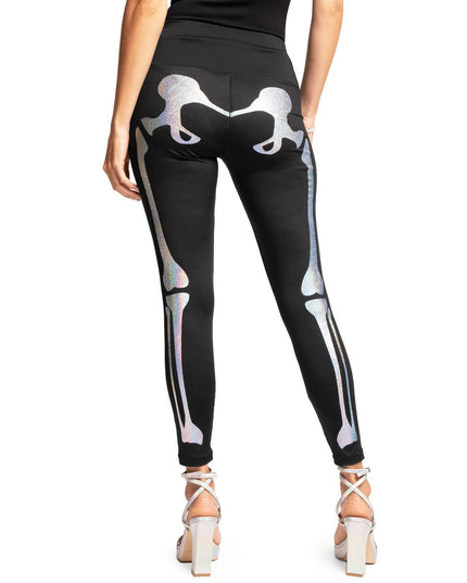 Shimmer Skeleton High Waisted Leggings