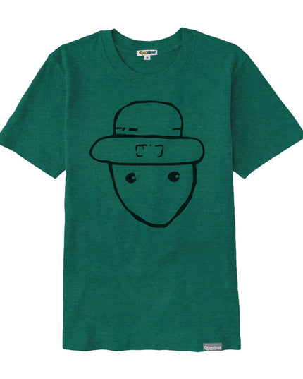 Women's Leprechaun Sketch Oversized Boyfriend Tee