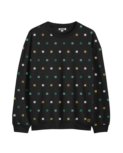 Women's Metallic Clover Crewneck Sweatshirt