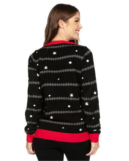 Women’s All Is Palm All Is Bright Light Up Ugly Christmas Sweater