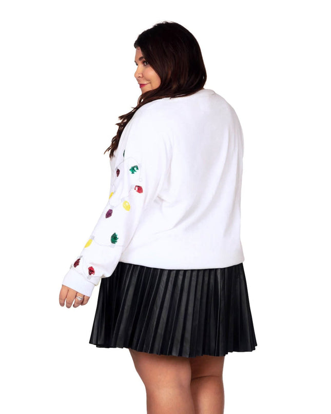 Women's Sequin Lights Plus Size Ugly Christmas Sweater