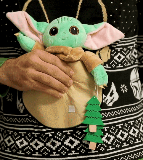 Star Wars Baby Yoda Weihnachtspullover für Kinder