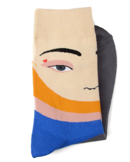 Fun Christmas Socks - Zokni Face Design