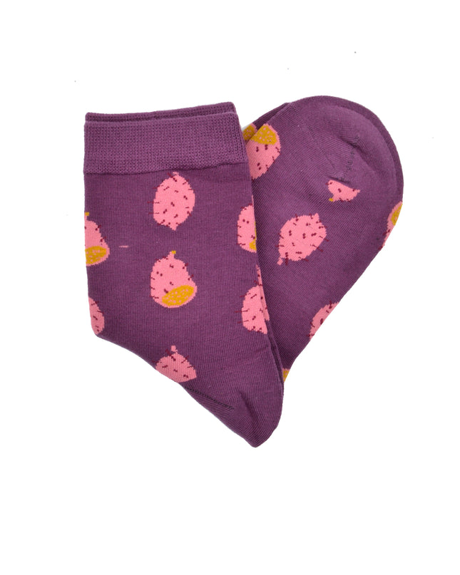 Fun Christmas Socks with Exotic Fruit II Design for All Ages