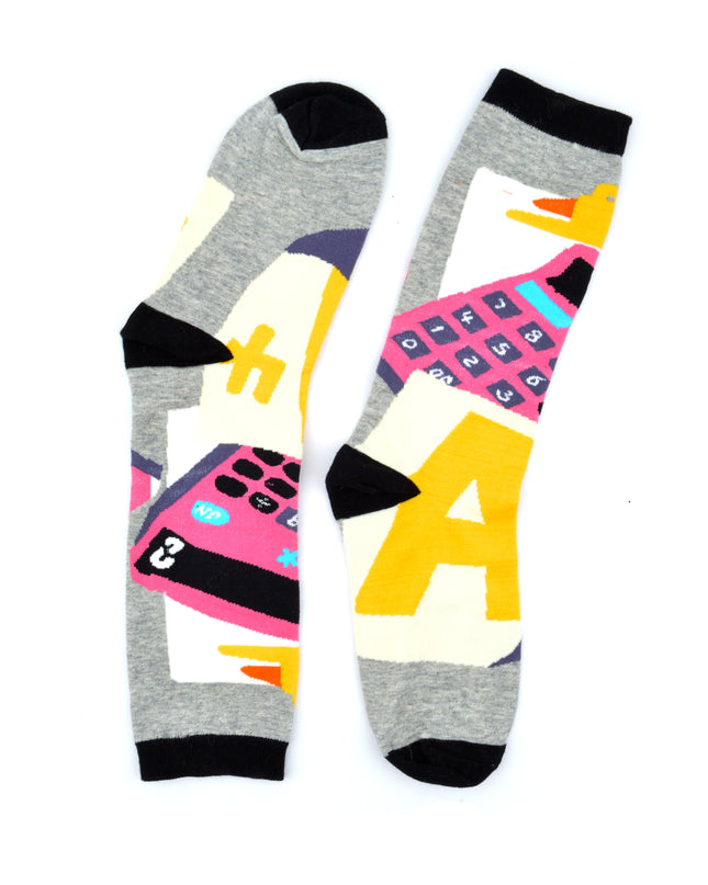 Lustige Weihnachtssocken – Zokni-Taschenrechner-Design