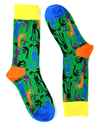 Lustige Halloween-Socken – Zokni Monsters Design