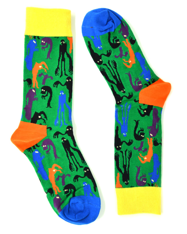 Lustige Halloween-Socken – Zokni Monsters Design