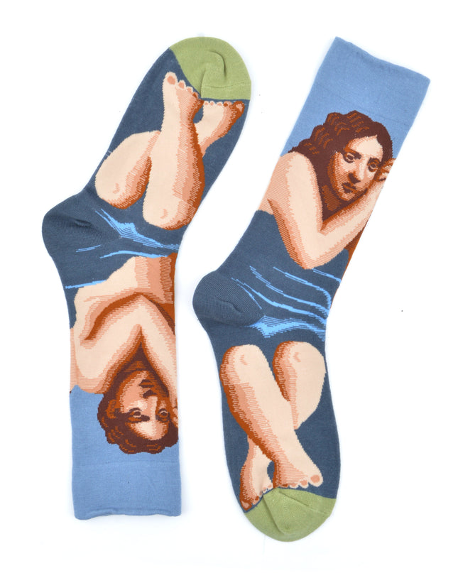 Astronaut Sitting Fun Socks - Limited Edition